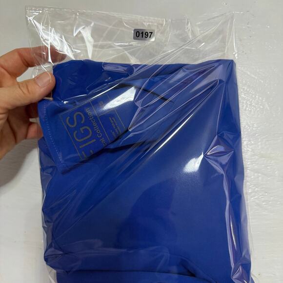 Figs blue scrub top sz XS nurse medical have some wear - Picture 12 of 12